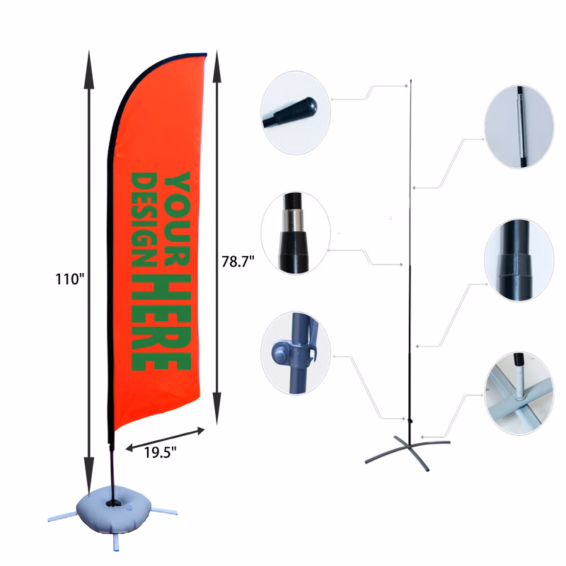 Practical 9 FT Feather Flag