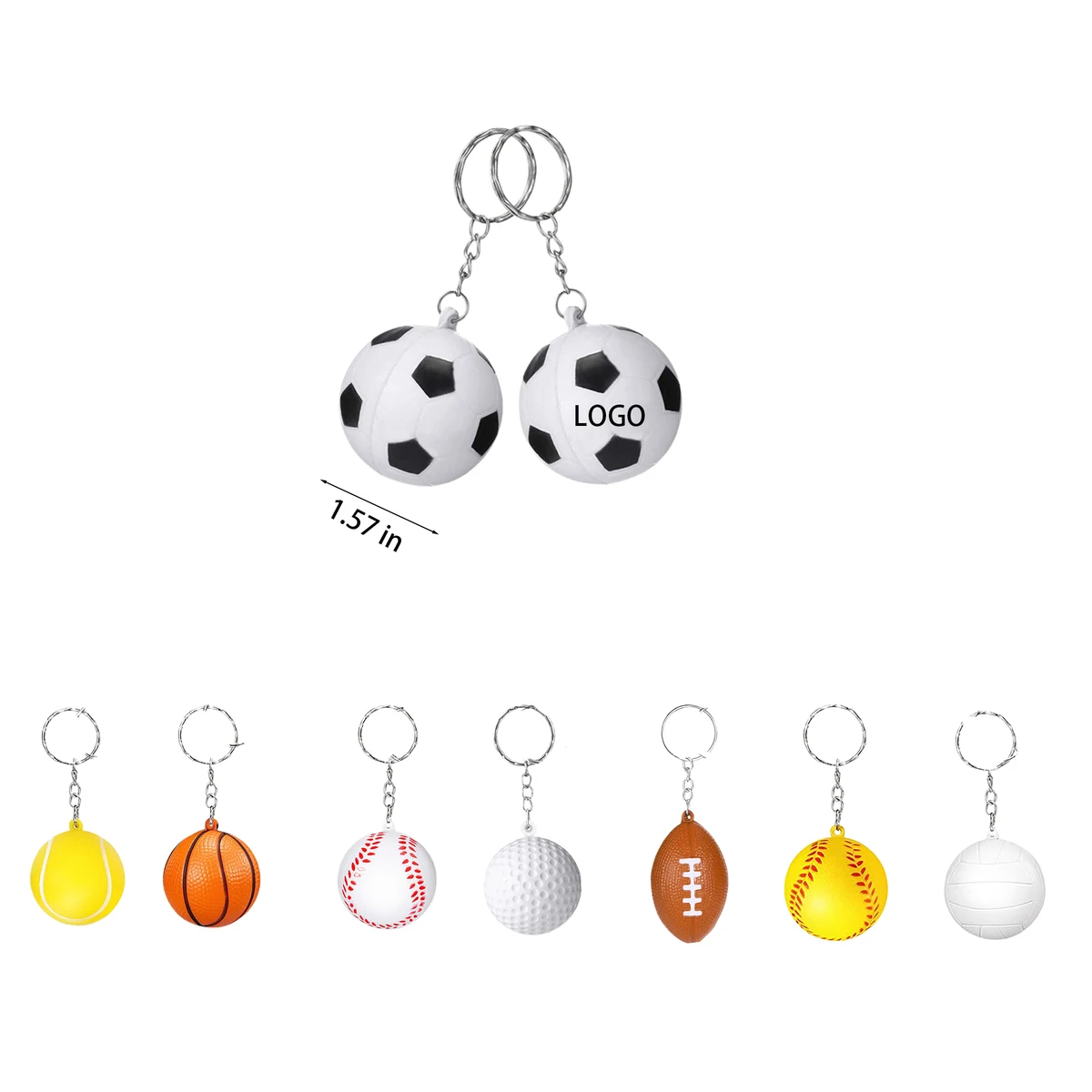 PU Compressed Toy Keychain 1