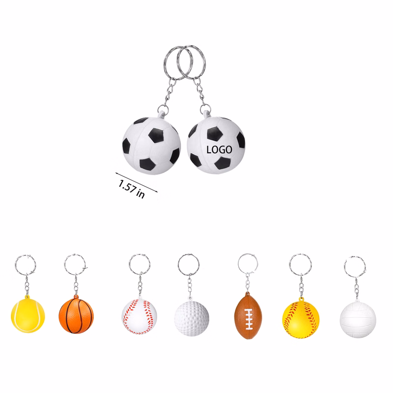 PU Compressed Toy Keychain