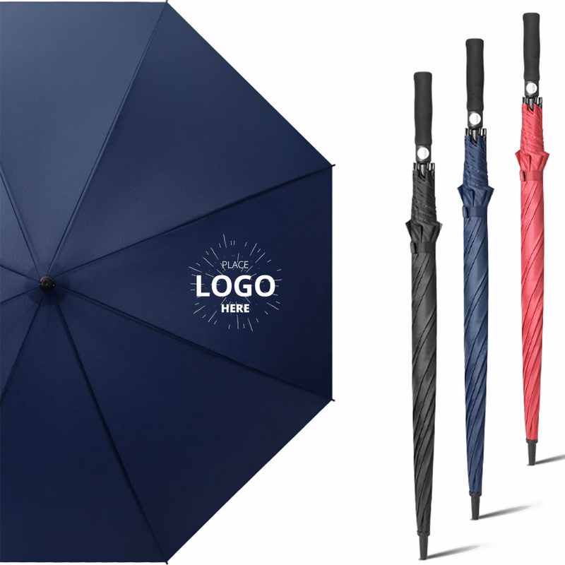 Wind Resistant Large Canopy Golf Stick Umbrella