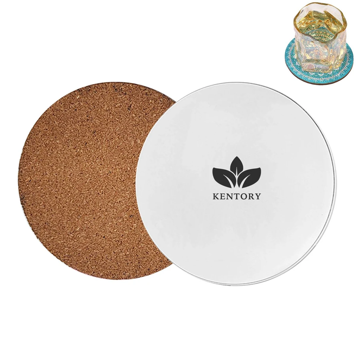 Acrylic Cork Coasters for Drinks 1