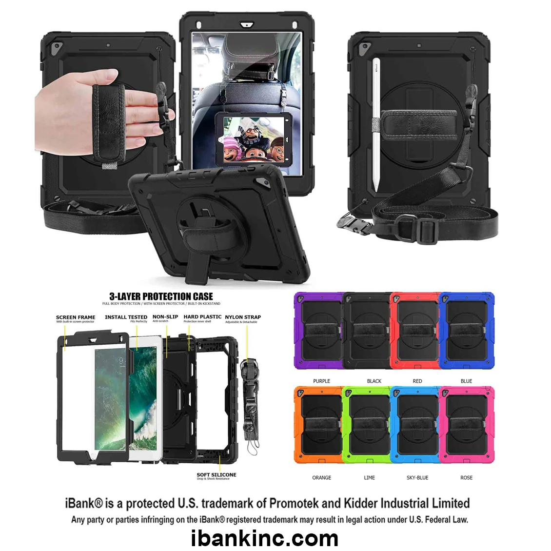 iBank ® Shockproof Case designed for iPad Air 13" M3/M2, 2025/2024 1