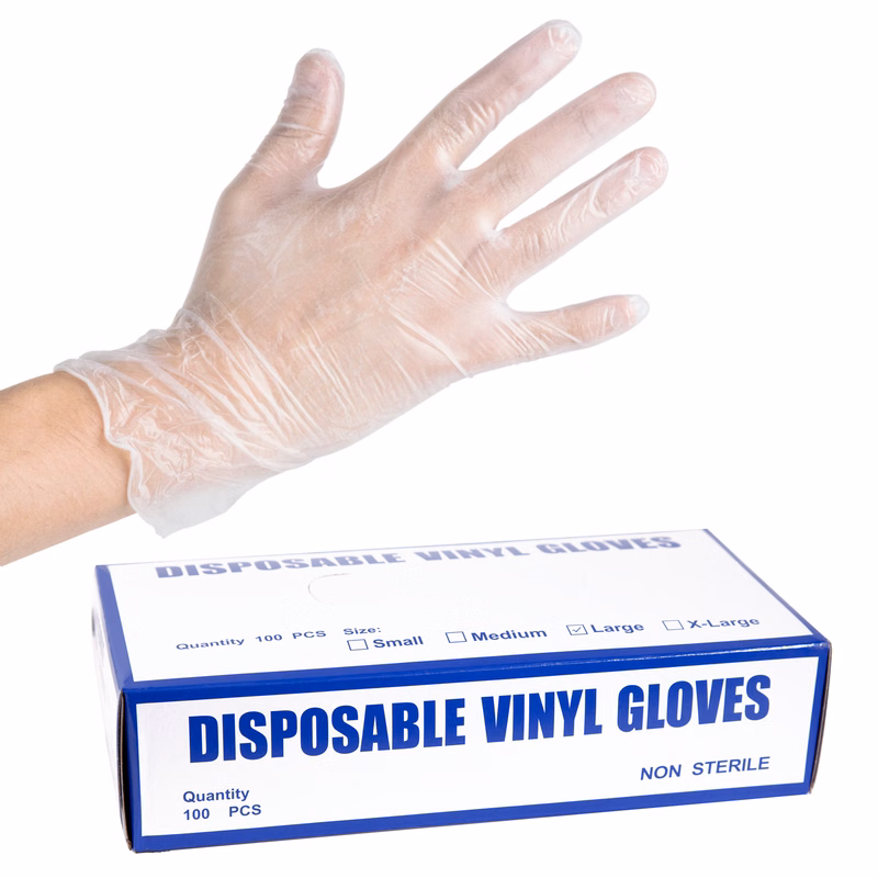 Non Powdered Disposable Vinyl Gloves