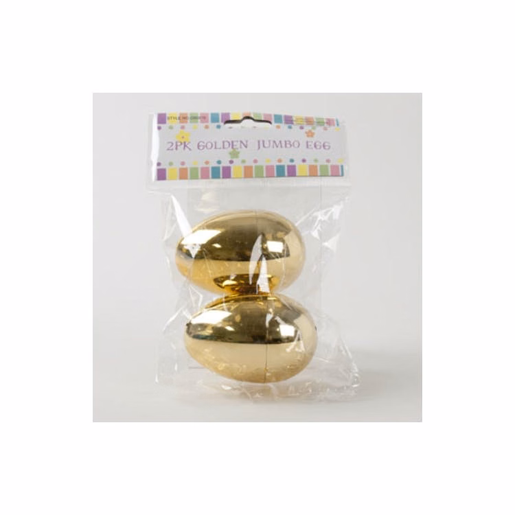 Jumbo Easter Eggs - Golden 2 Pack