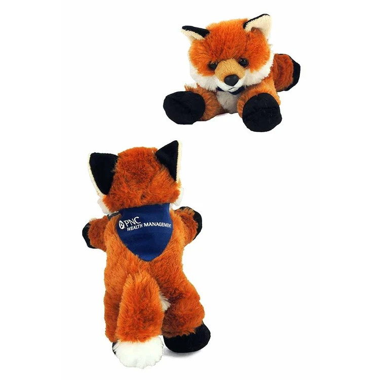 8" Foxxie Fox with bandana and one color imprint 1