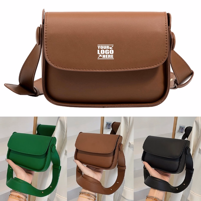 Cute Pu Bag With Wide Shoulder Strap