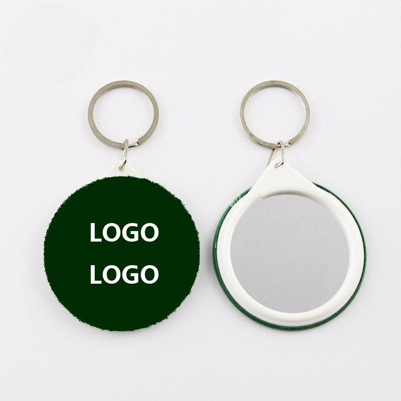 Custom Mini Advertising Mirror Keychain