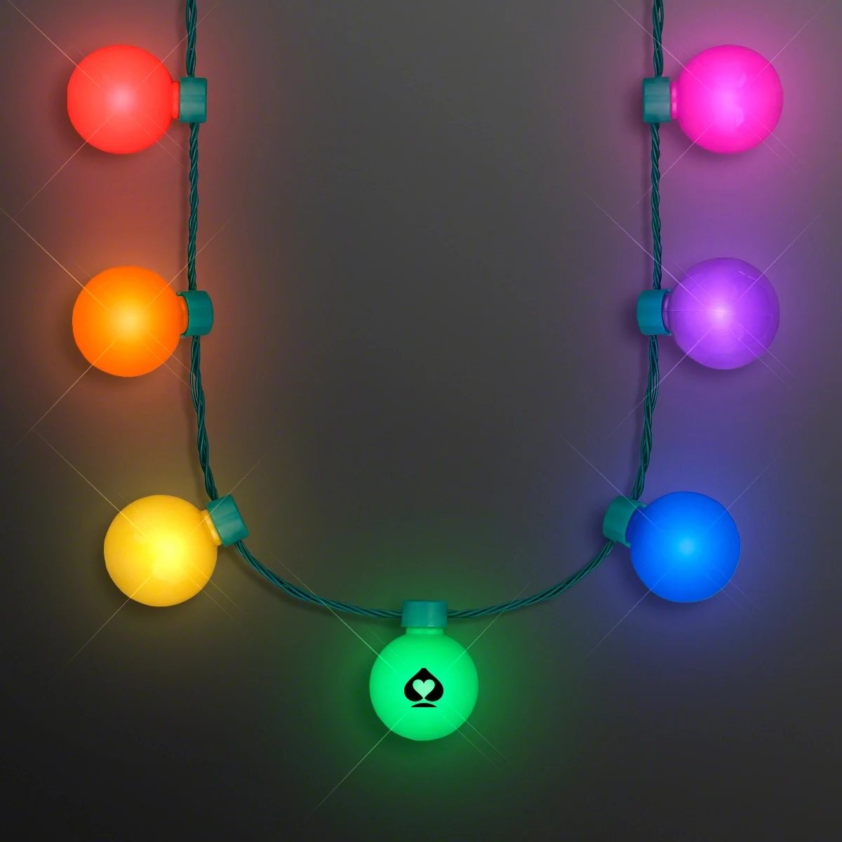 Light Globes Rainbow Party Necklace 1