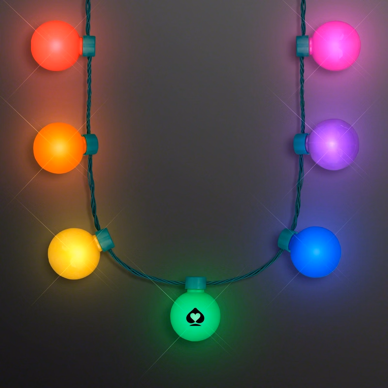 Light Globes Rainbow Party Necklace