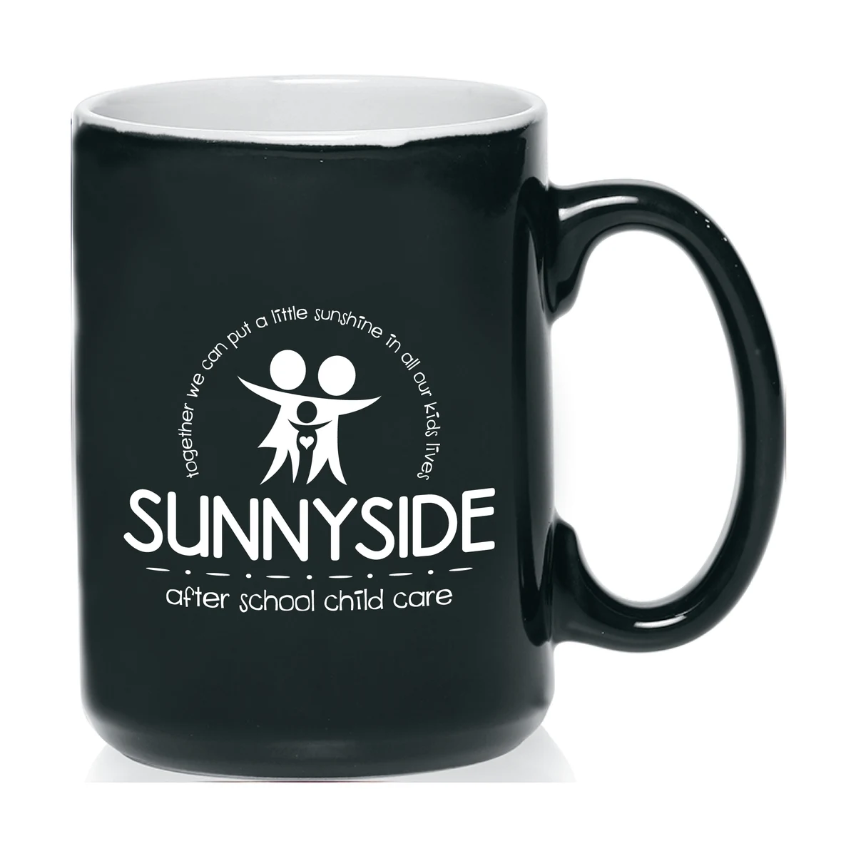 15 oz. White In / Black Out Two Tone El Grande Mug 1