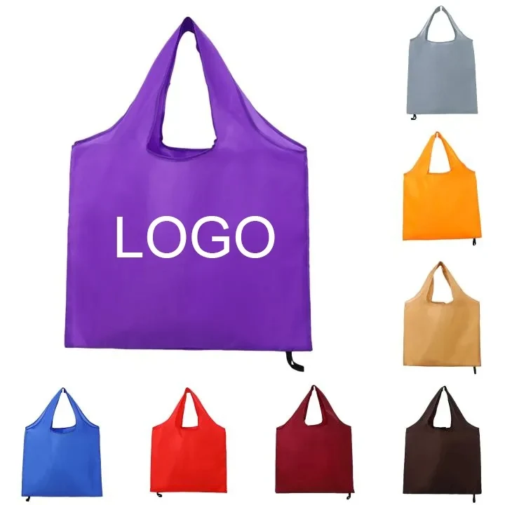 Jumbo Polyester 190T Folding Tote Bag, custom tote bag with logo imprint 1