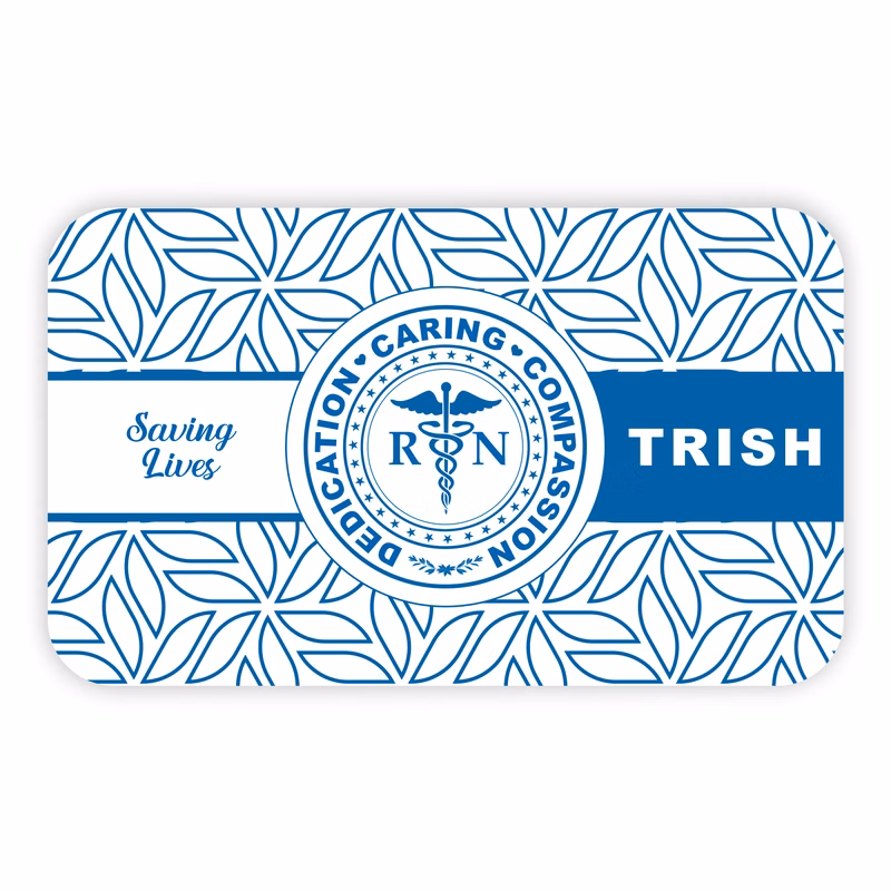 Large Name Badge Logo And Text