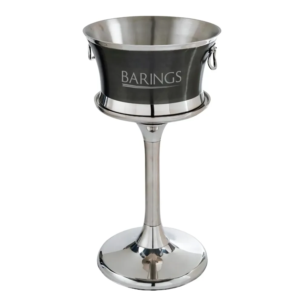 Stainless Steel Pedestal Beverage Tub with Stand 1