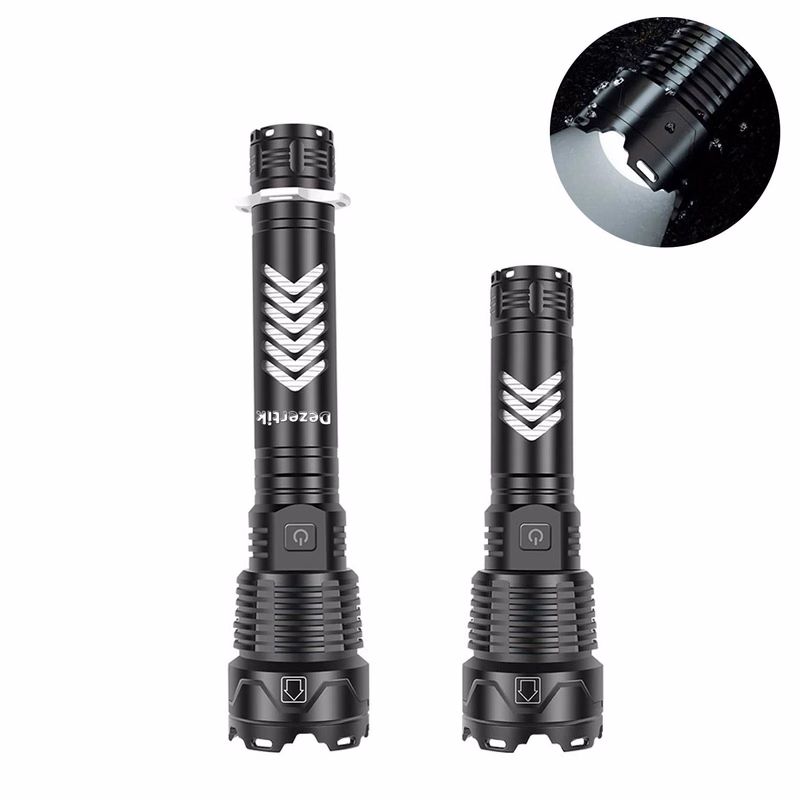 Waterproof Tactical LED Flashlight—Long-Range & Rechargeable