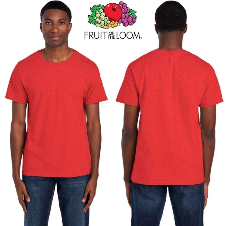 Fruit of the Loom Unisex T-Shirts - Size 2X Fiery Red 1