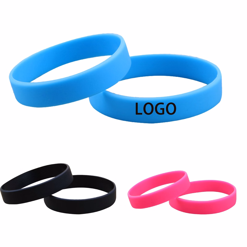 Color Custom Dented Silicone Bracelet