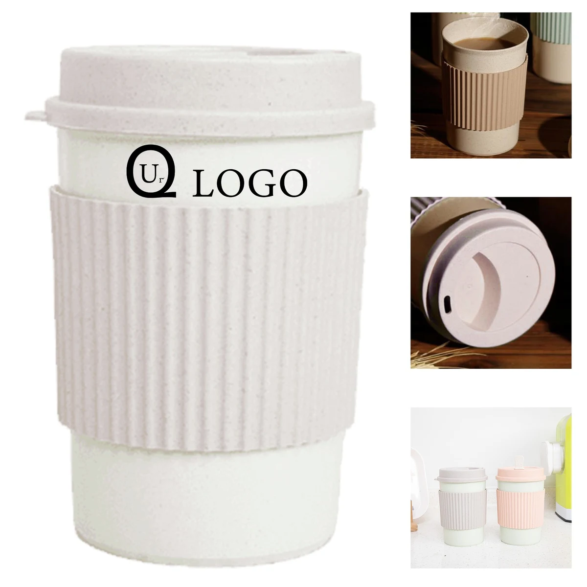 12Oz/350Ml Bamboo Fiber Coffee Mug 1