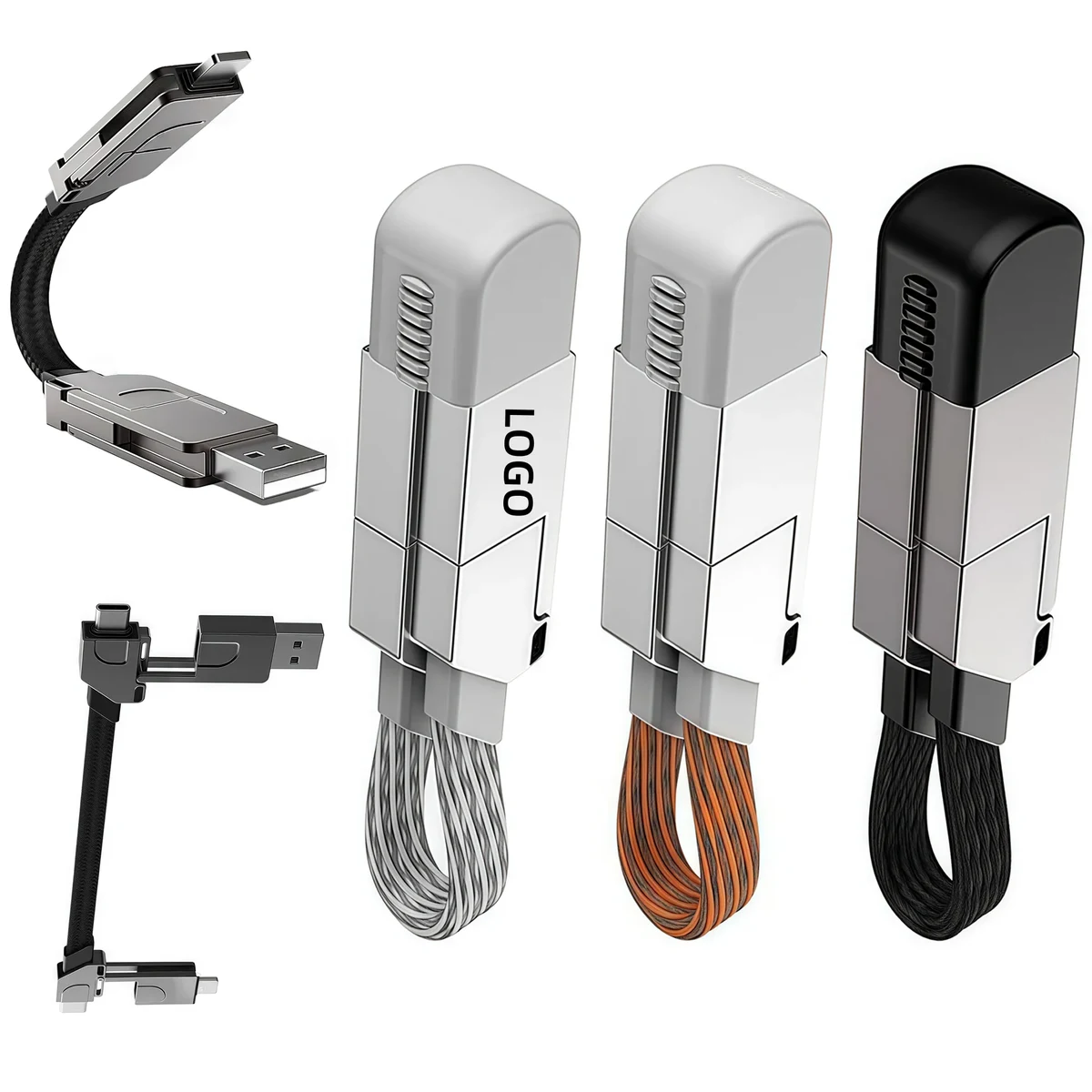 MOQ 60W 6 in 1 Charging Cable for Travel Portable Keyring 1