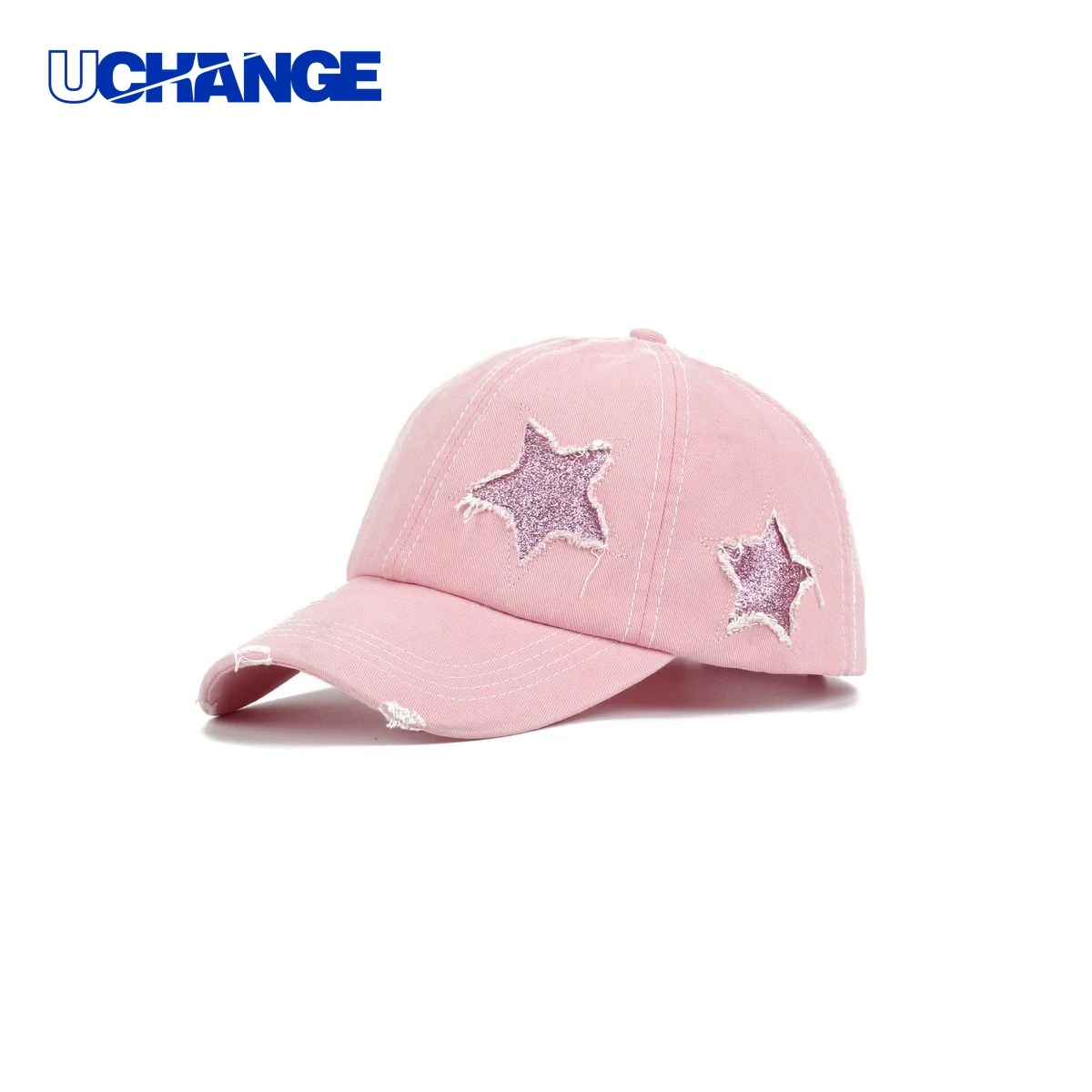 Washed Cotton Distressed Baseball Cap Headwear with Adjustable Closure 1