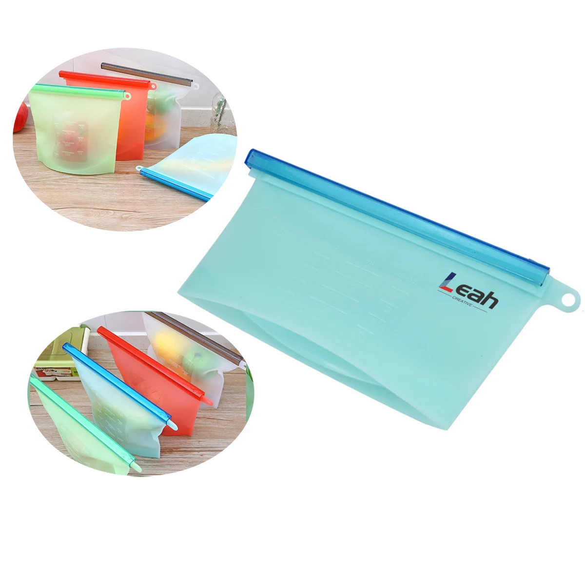 500ml Food Silicone Refrigerator Sealing Bag 1