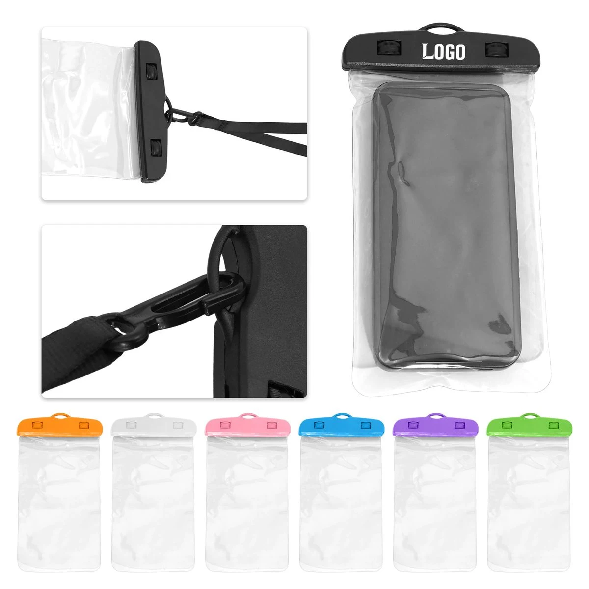 Waterproof Clear PVC Phone Holder Pouch 1