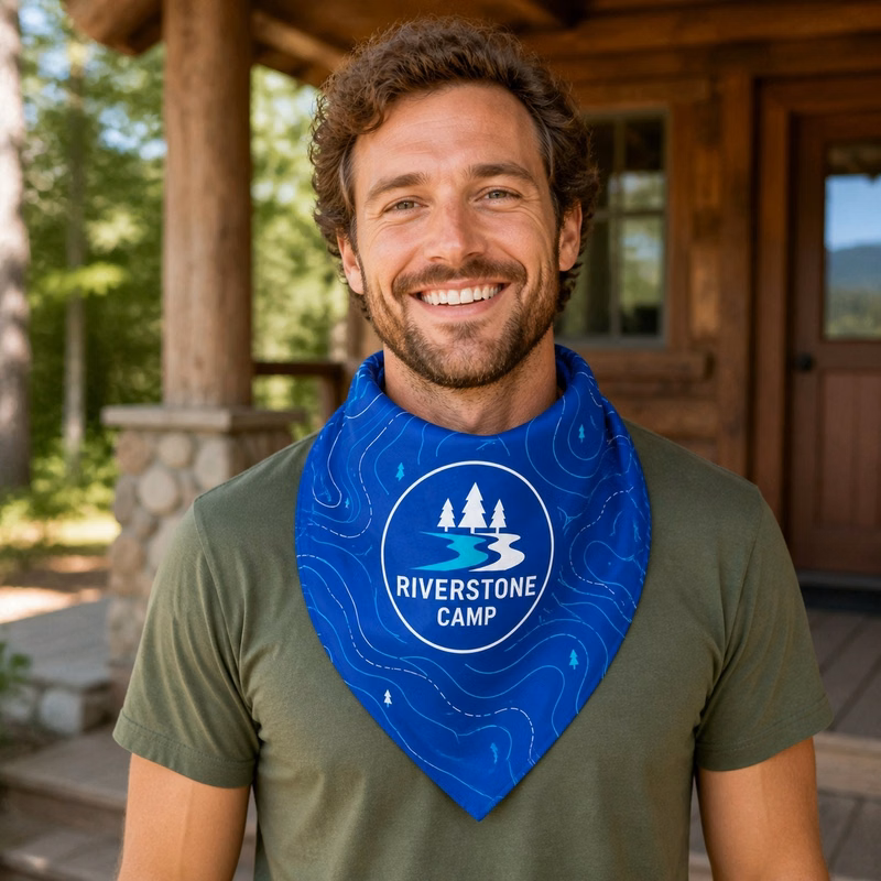72 Hr Fast Ship - Oversize Bandana, 27x27, Sublimated Edge to Edge 1 side (Made in Canada)