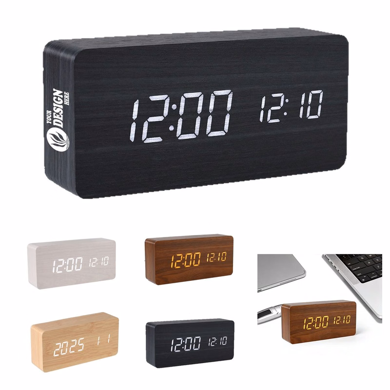 PVC Wood Pattern Clock
