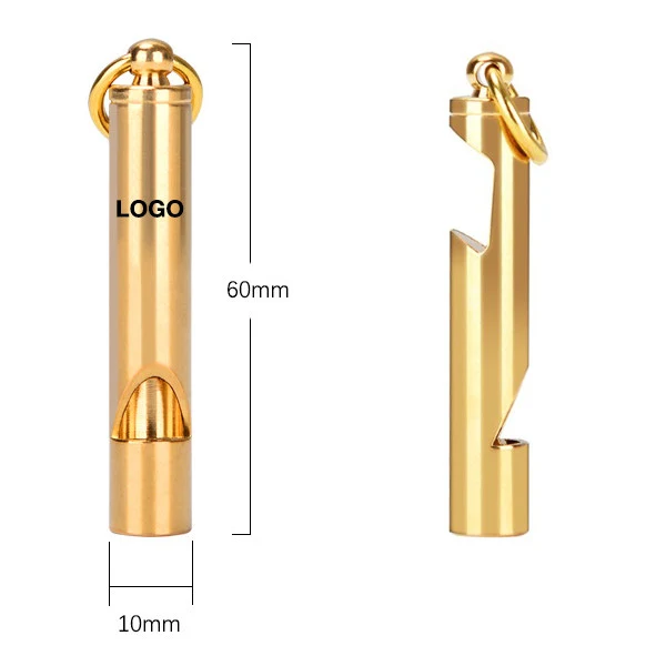 Brass Bottle Opener W/ Whistle 1
