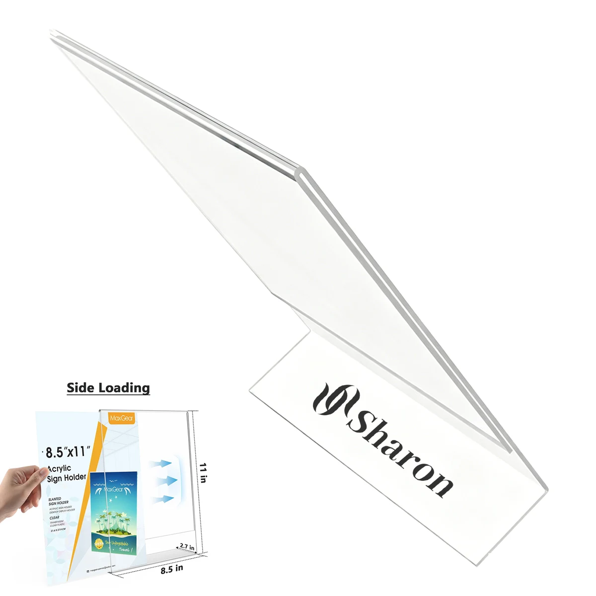 A4 Clear Acrylic Advertising Display Stand 1