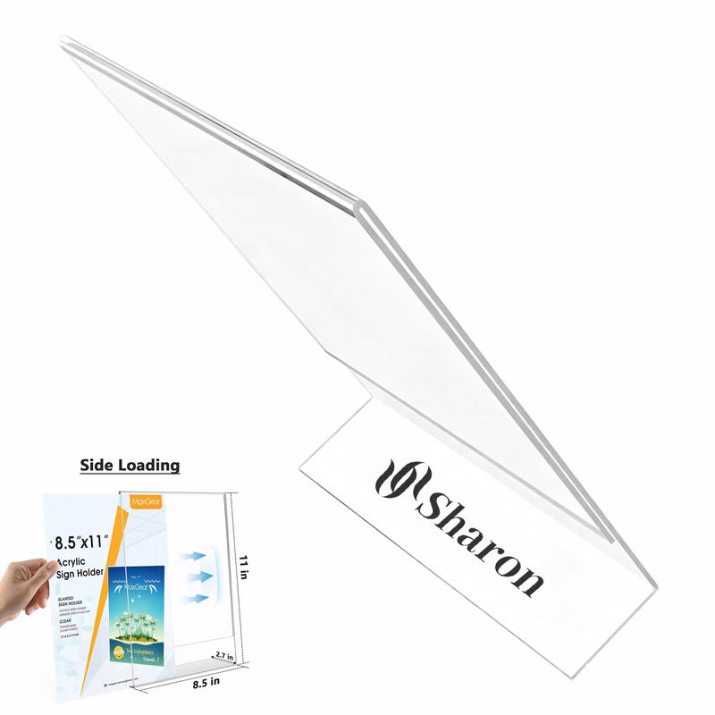 A4 Clear Acrylic Advertising Display Stand