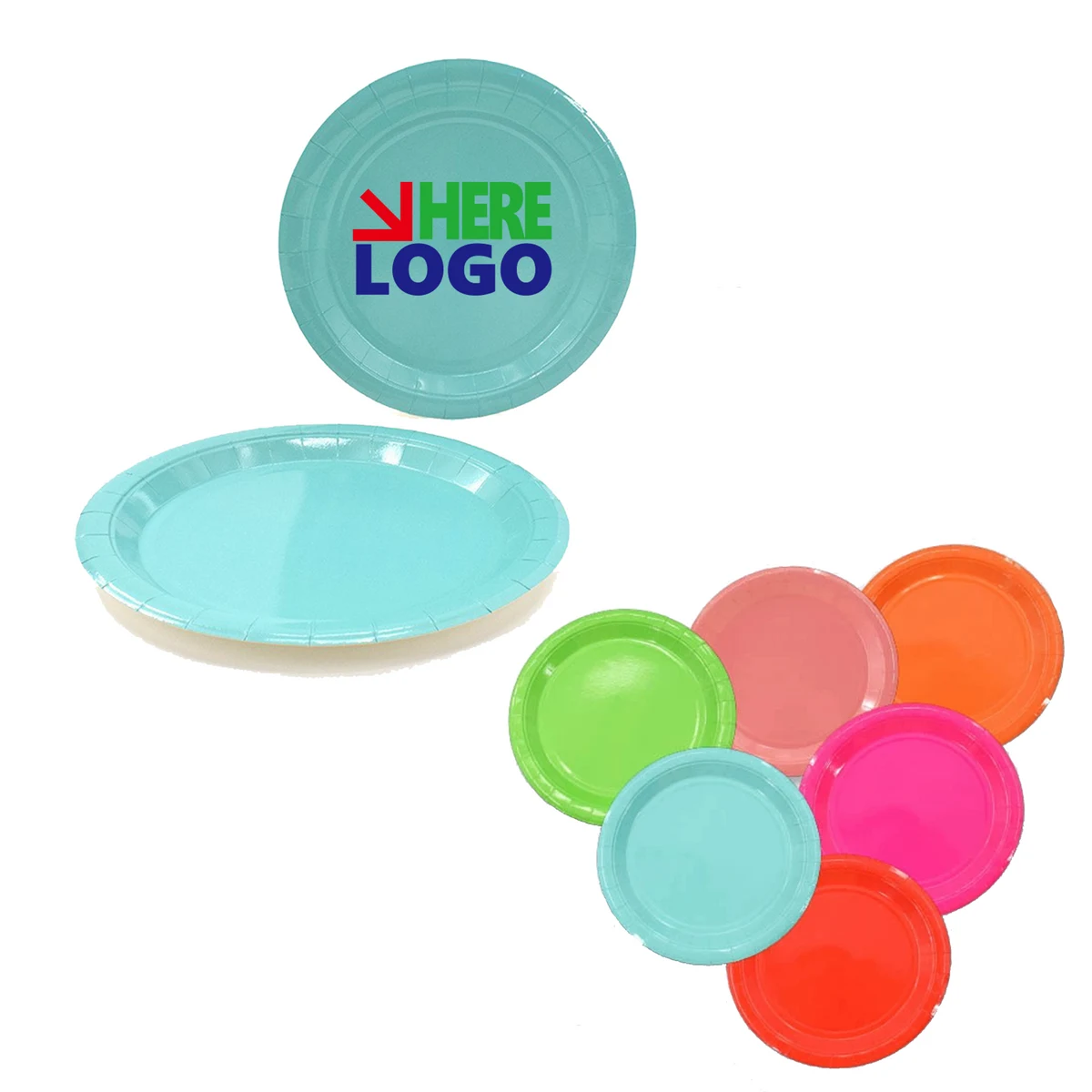 Disposable Colorful Paper Plates 1