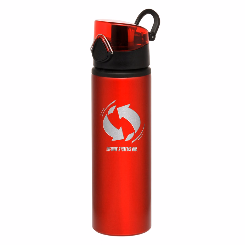 25 oz. Flip Aluminum Water Bottle (Engraved Imprint)