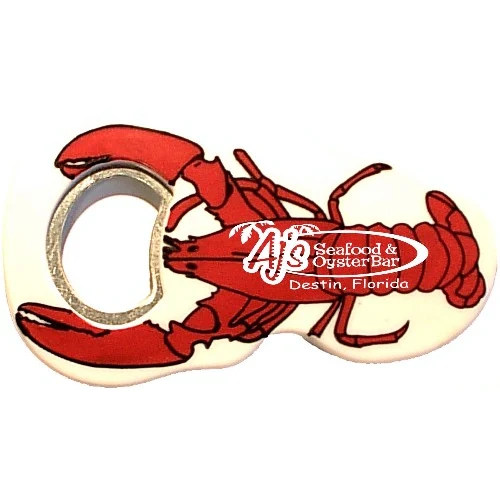 Jumbo size lobster shape magnetic bottle opener 1
