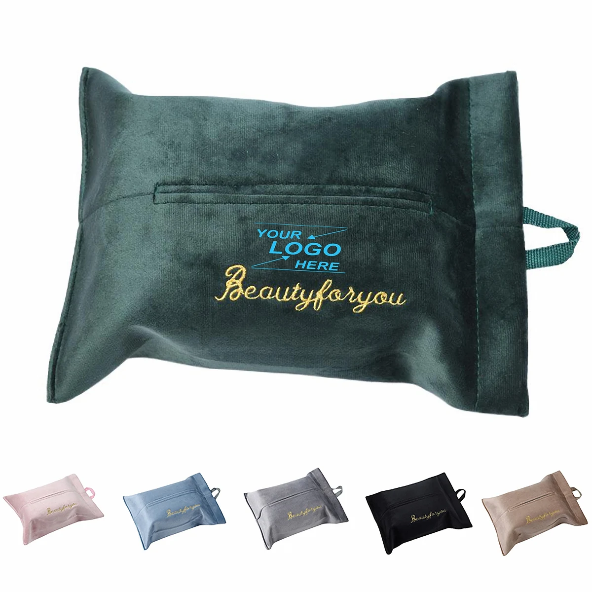 Luxurious Velvet Tissue Holder 1