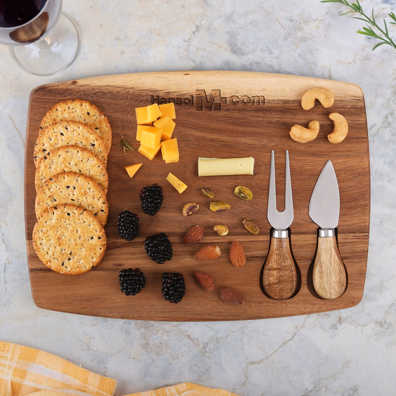 Acacia Cheese Board Set