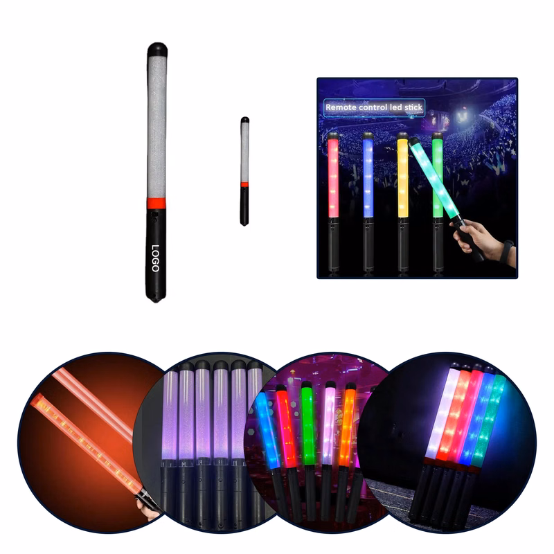 LED Light Up Cheer Sticks 14.3" L x 1.1" Diameter