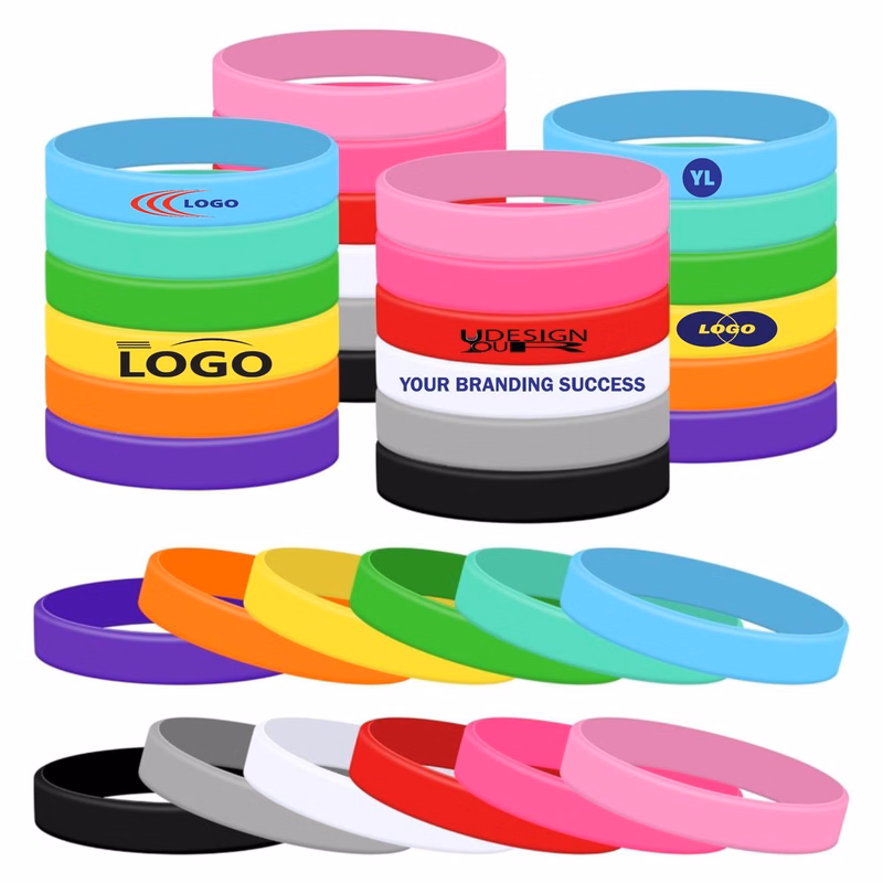 Custom Solid Color Silicone Wristbands