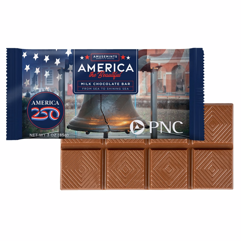 America 250 Flow Wrapped 3 oz Chocolate Bar