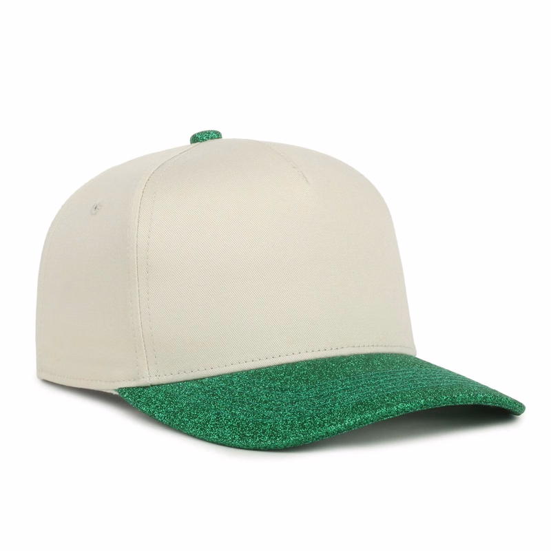 Two-Tone 5-Panel Glitter Cap