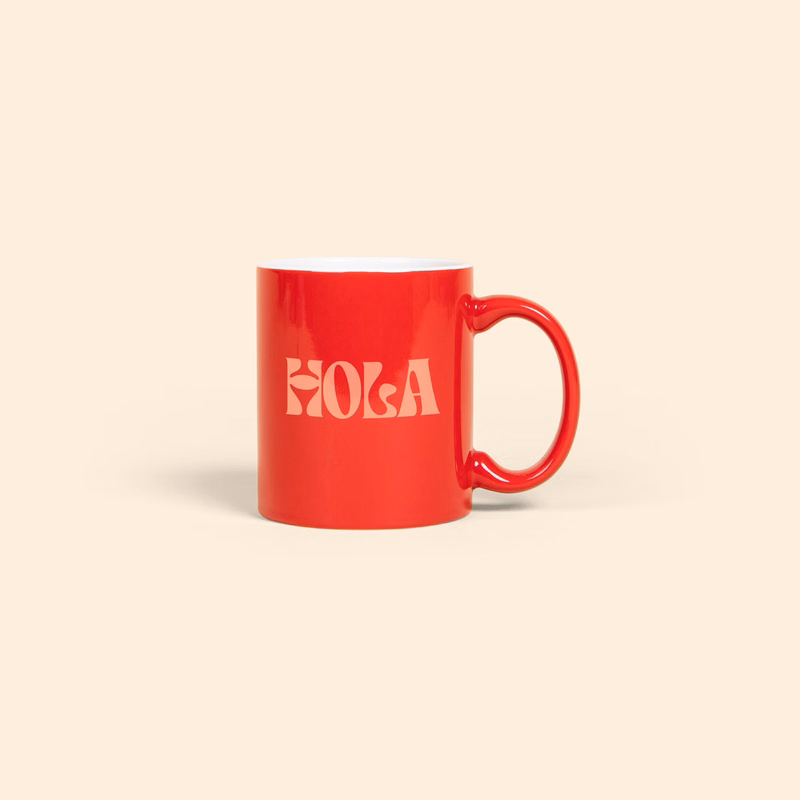 TWO TONE MUG 11OZ. RED/WHITE