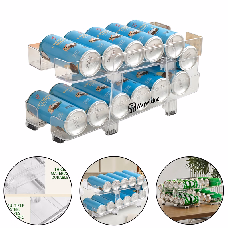 Expandable Beverage Organizer with Auto-Filling