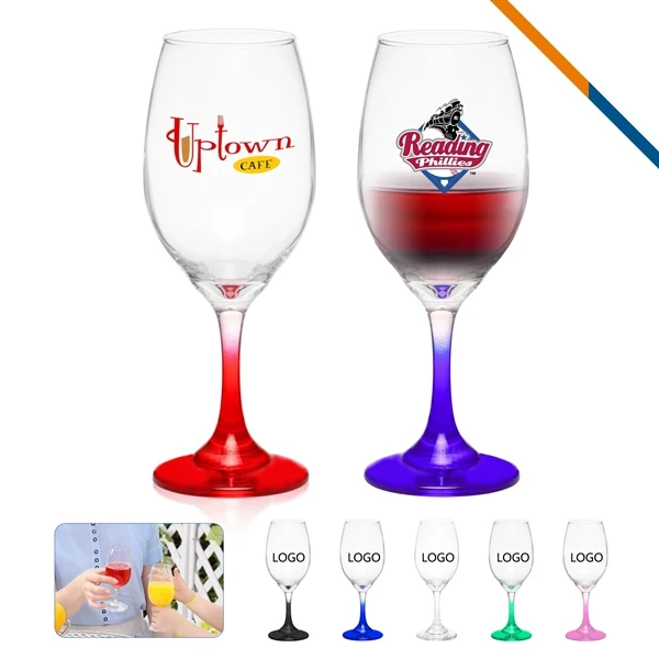 Custom 12.75 oz White Wine Glasses with Classic Stem — Elegant Celebrations 1