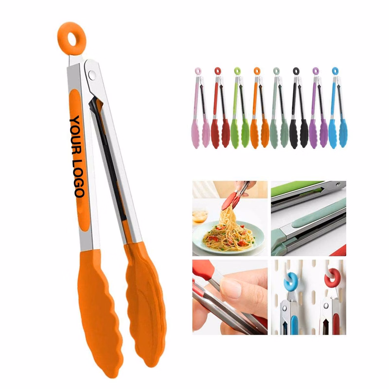 Stainless Steel Kitchen Tongs with Silicone Handle
