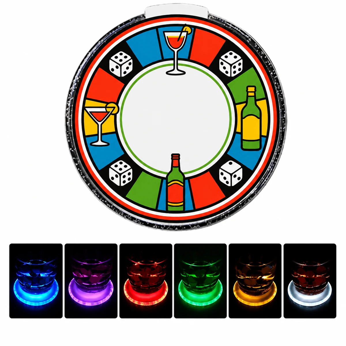 Gravity-Activated LED Coaster 1