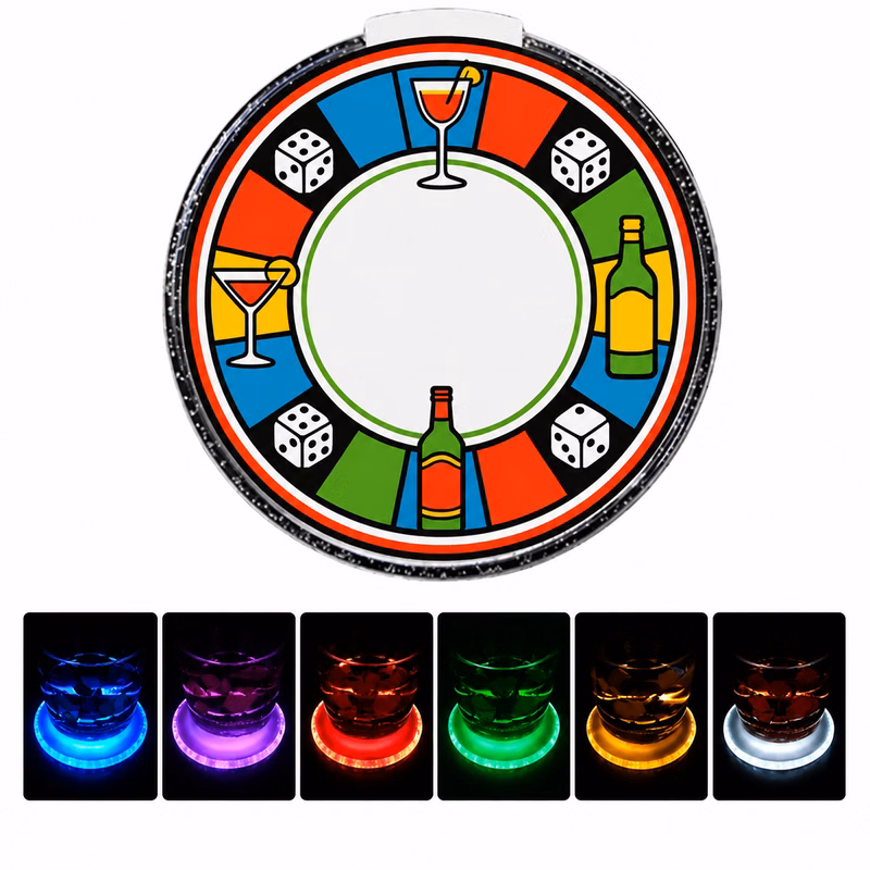 Gravity-Activated LED Coaster