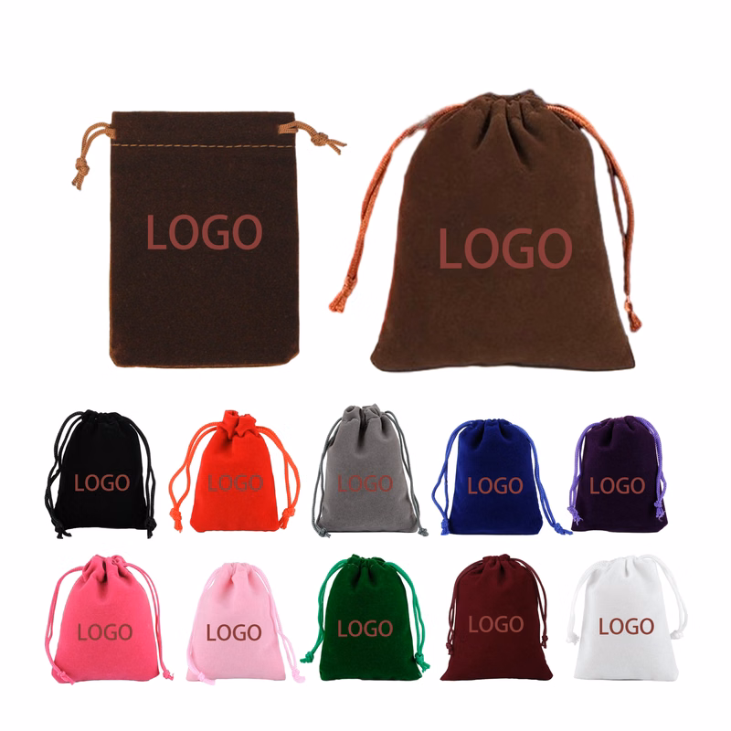 Portable Drawstring Velvet Bag
