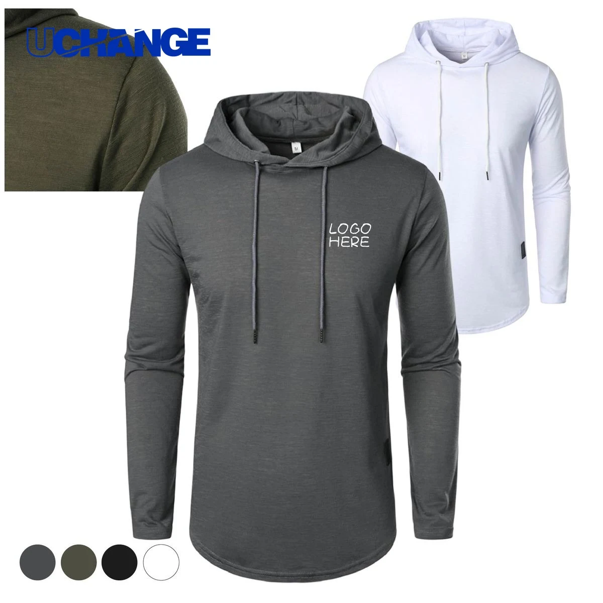 Athletic Drawstring Sweatshirt 1