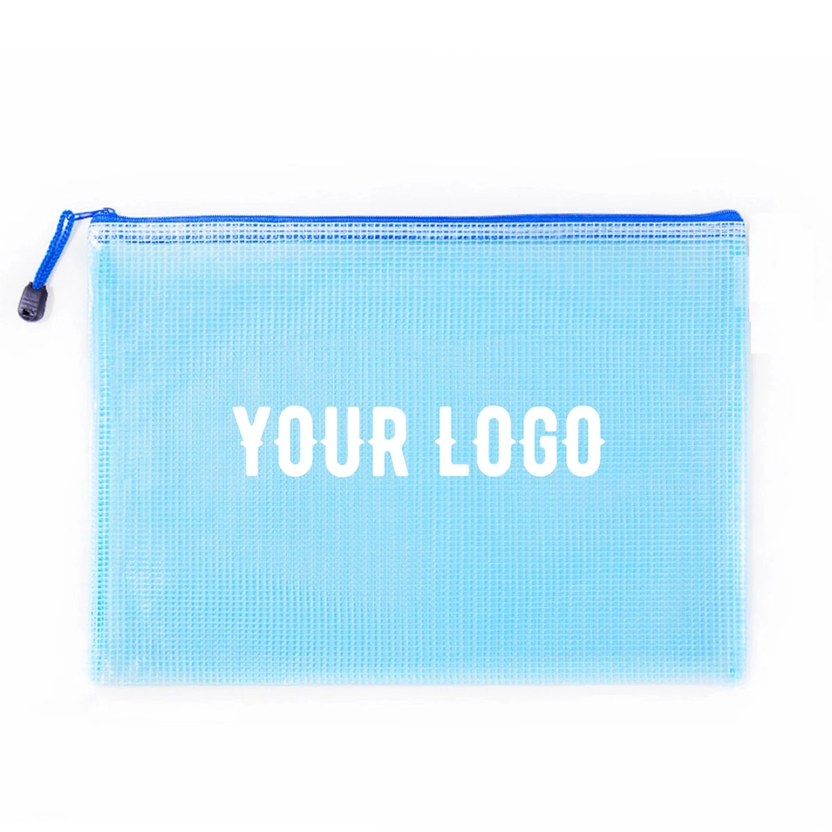 A4 File Double Layer Mesh Zipper Bag 1