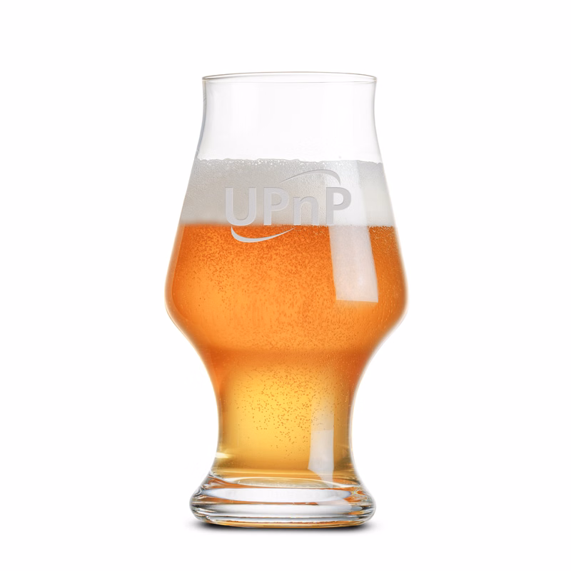 Hanover Beer Glass - Deep Etch