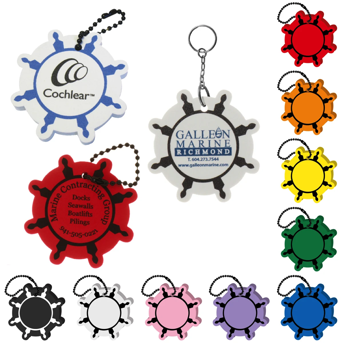 Ships Wheel Key Tag 1